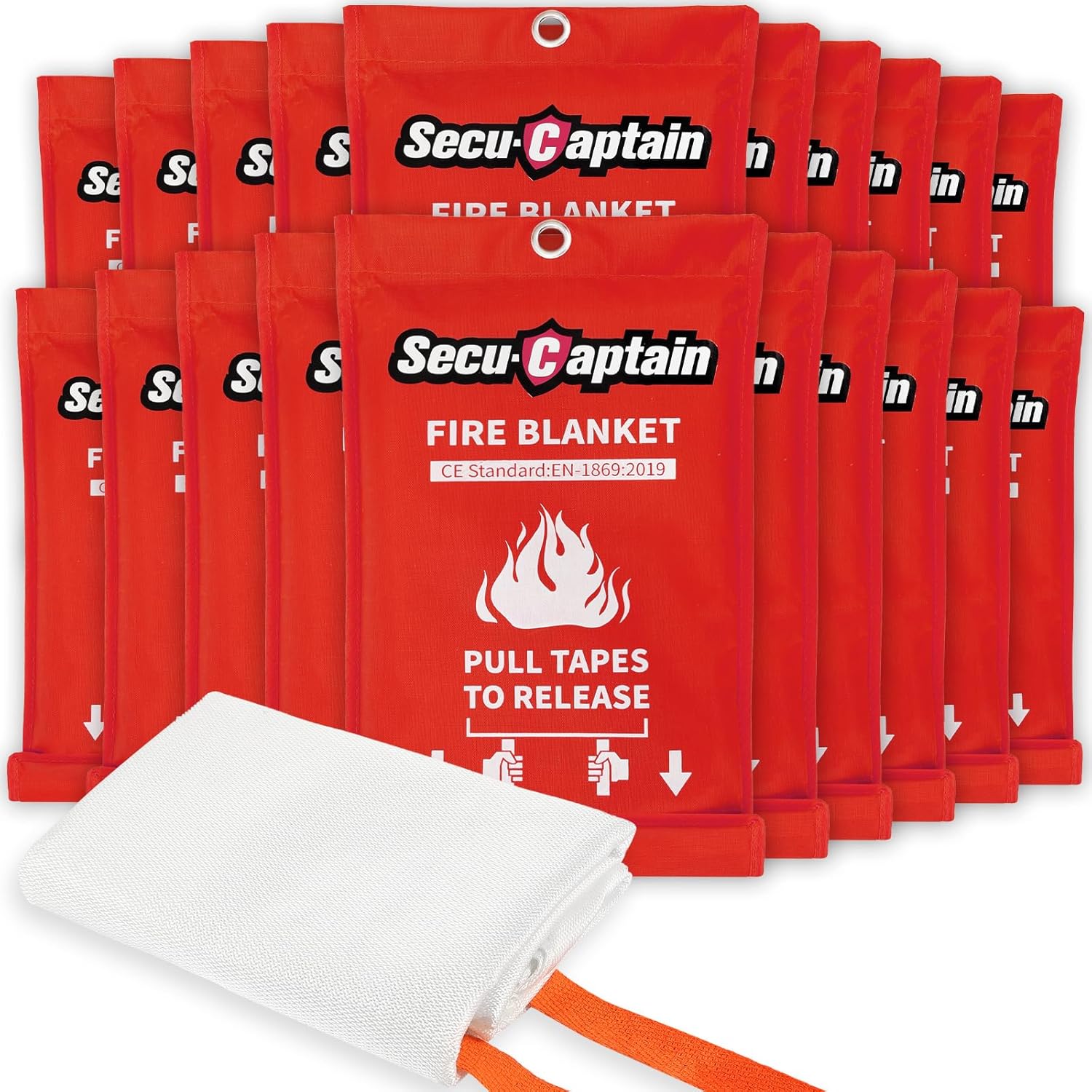 SecuCaptain Emergency Fire Blanket for Home and Kitchen Safety