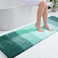 OLANLY Bathroom Runner Rug 59x17 in Blackish Green - Soft Absorbent