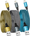 for iPhone Charger 3 Pack 6FT Lightning Cable MFi Certified - Fast