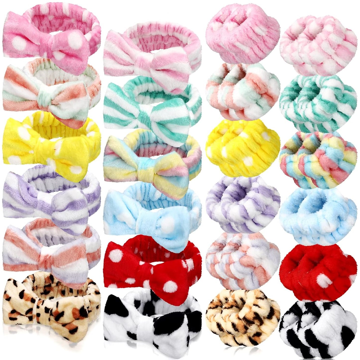 Janmini Spa Headband Gift Set for Women - 36 Pcs Winter Beauty Collection