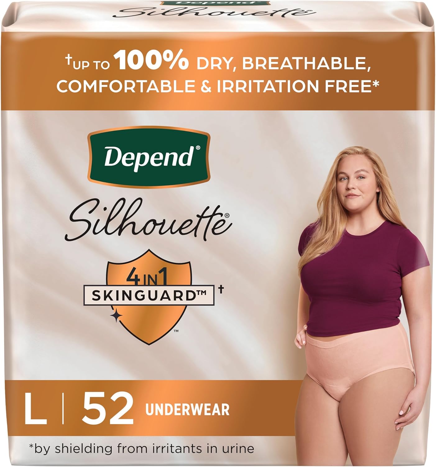 Depend Silhouette Women's Large Incontinence Underwear - Maximum Absorbency
