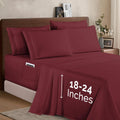 Elegant Comfort 1500 6-Piece Bed Sheet Set - Extra Deep Pocket