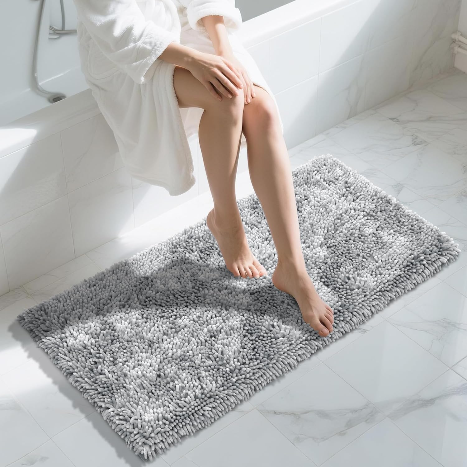 Yimobra Long Bathroom Rug Non Slip 44x24 Inch for Comfort