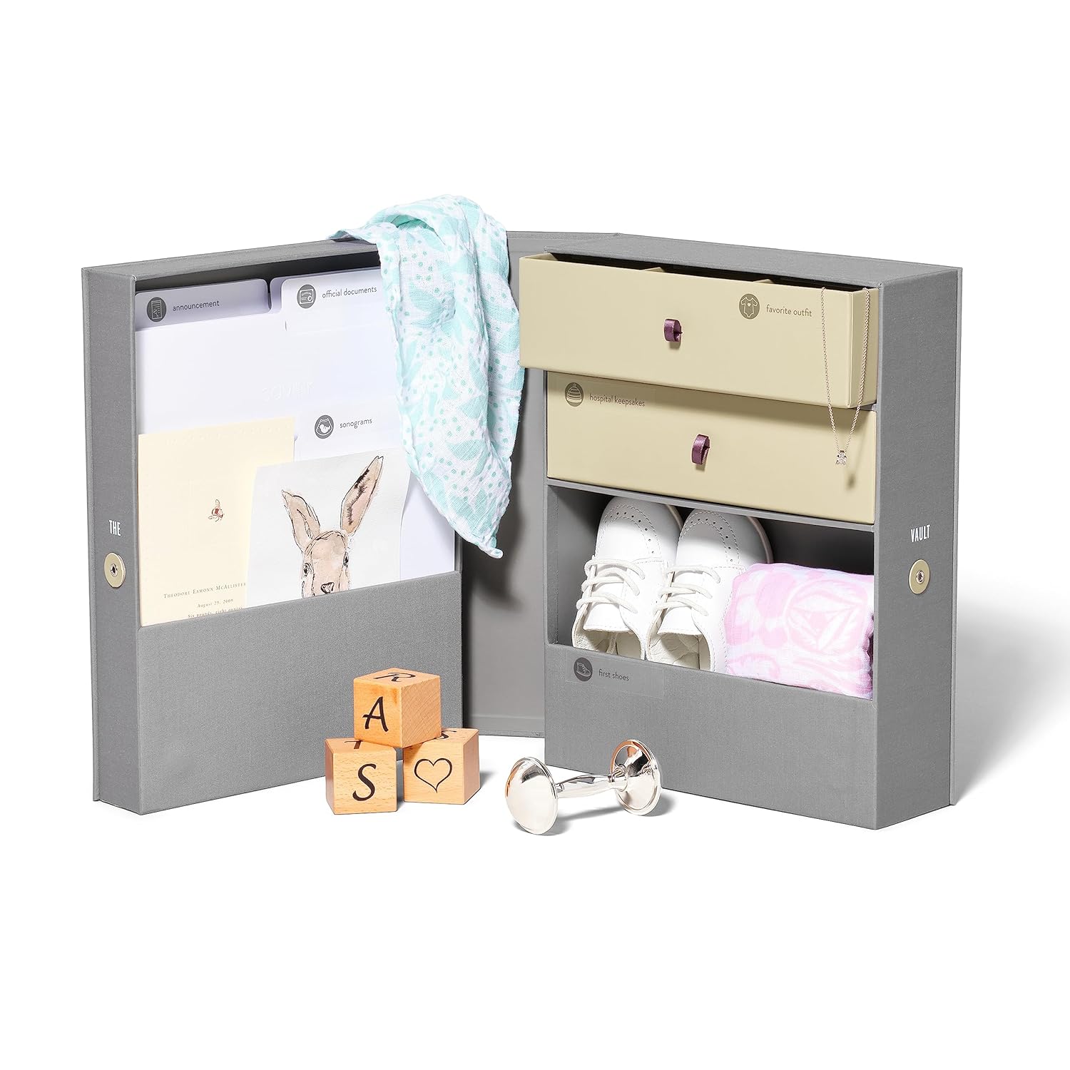 Personalized Baby Keepsake Organizer Box for Cherished Memories