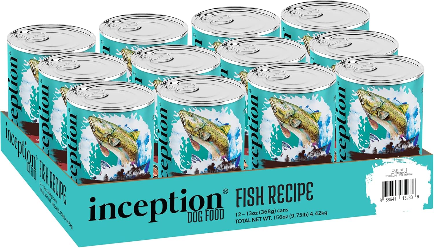 Inception Wet Dog Food Fish Recipe - Complete Balanced Nutrition