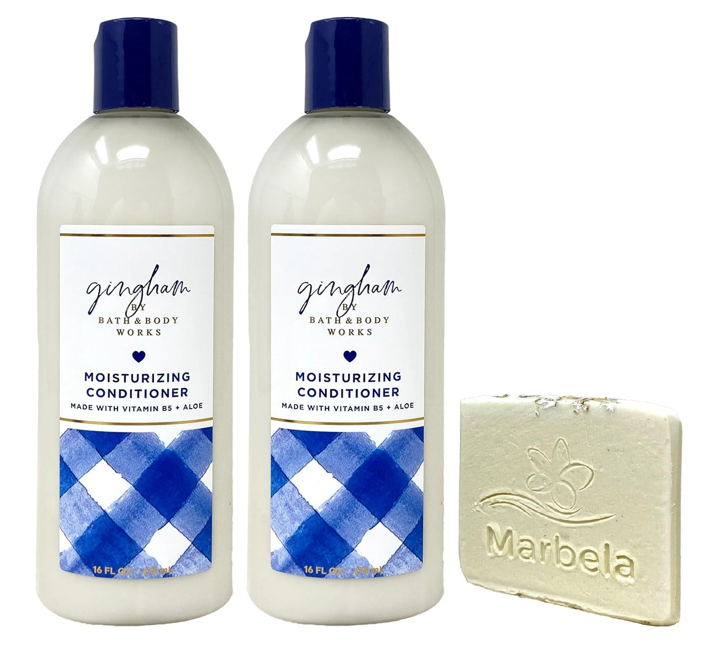 Bath & Body Works Gingham Conditioner Duo + Oats Soap