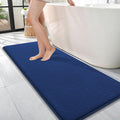 OLANLY Thick Memory Foam Bath Mat Rug 47x17 - Extra Soft Quick Dry
