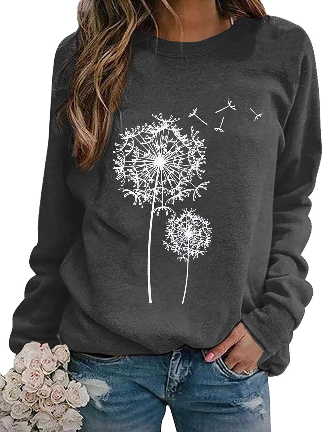 Dandelion Graphic Sweatshirt for Women