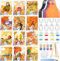 Pre Drawn Fall Canvas Kit 12 Sets 96 Pcs - Ready for Paint Parties