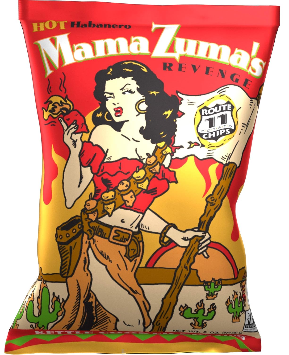 Route 11 Potato Chips Mama Zuma's Revenge Spicy Snack Pack