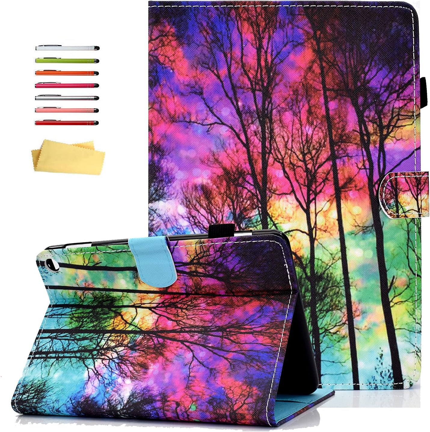 10.1 Fire HD 10 Case with Pencil Holder and Stand for Tablets