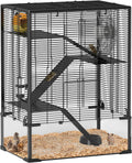 Large Hamster Cage with Tempered Glass Bottom - 4 Tier Habitat