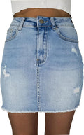 Trendy High Waisted Denim Skirt for Women - Summer Style