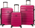 Rockland Melbourne Luggage Set with Wheels and Expandable Design