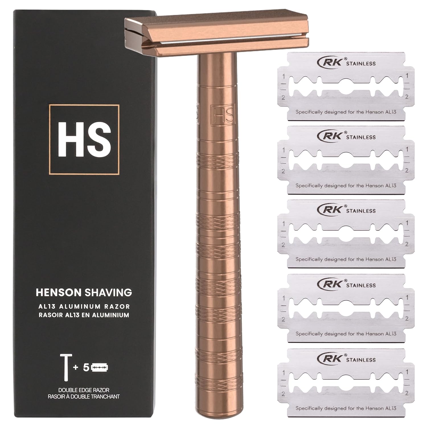 Henson Shaving Razor - Copper Double Edge Safety Razor for All