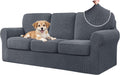 CHUN YI 7 Piece Couch Covers Sofa Slipcover Set - Fits 63-87in Large