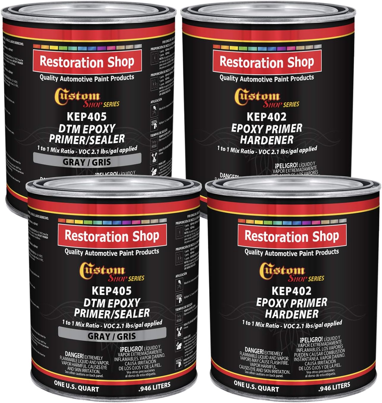 High-Performance Gray Epoxy Primer/Sealer for Automotive Use