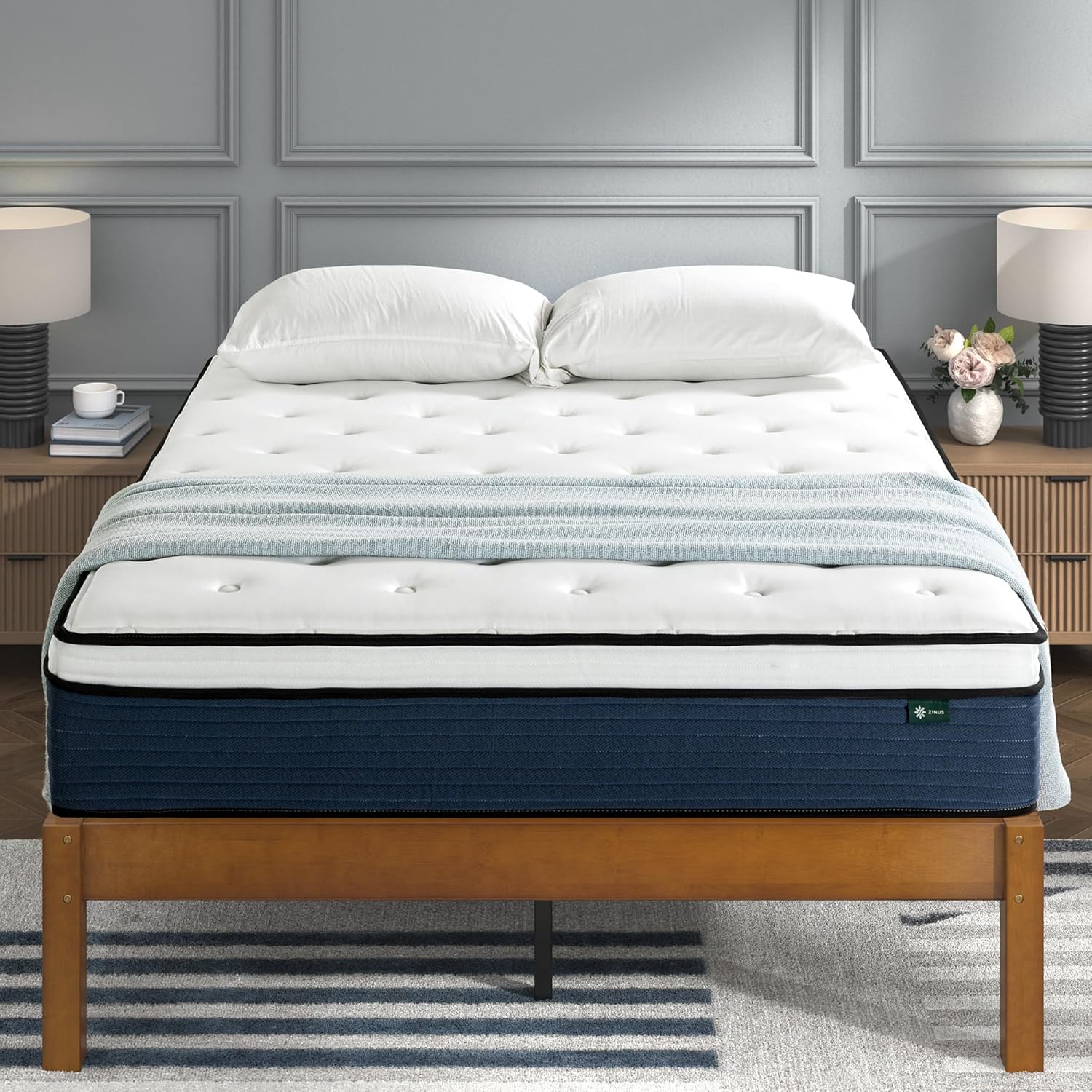 ZINUS 12 Inch Comfort Support Hybrid Mattress for Blissful Sleep