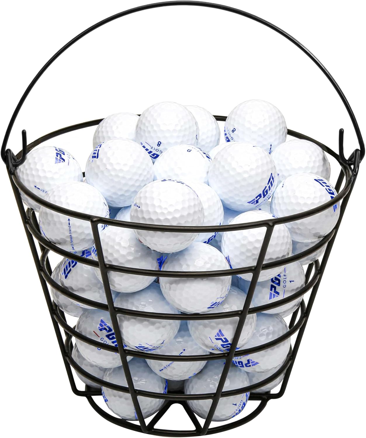 PGM Golf Ball Metal Basket - 30 Two-Piece Balls Included