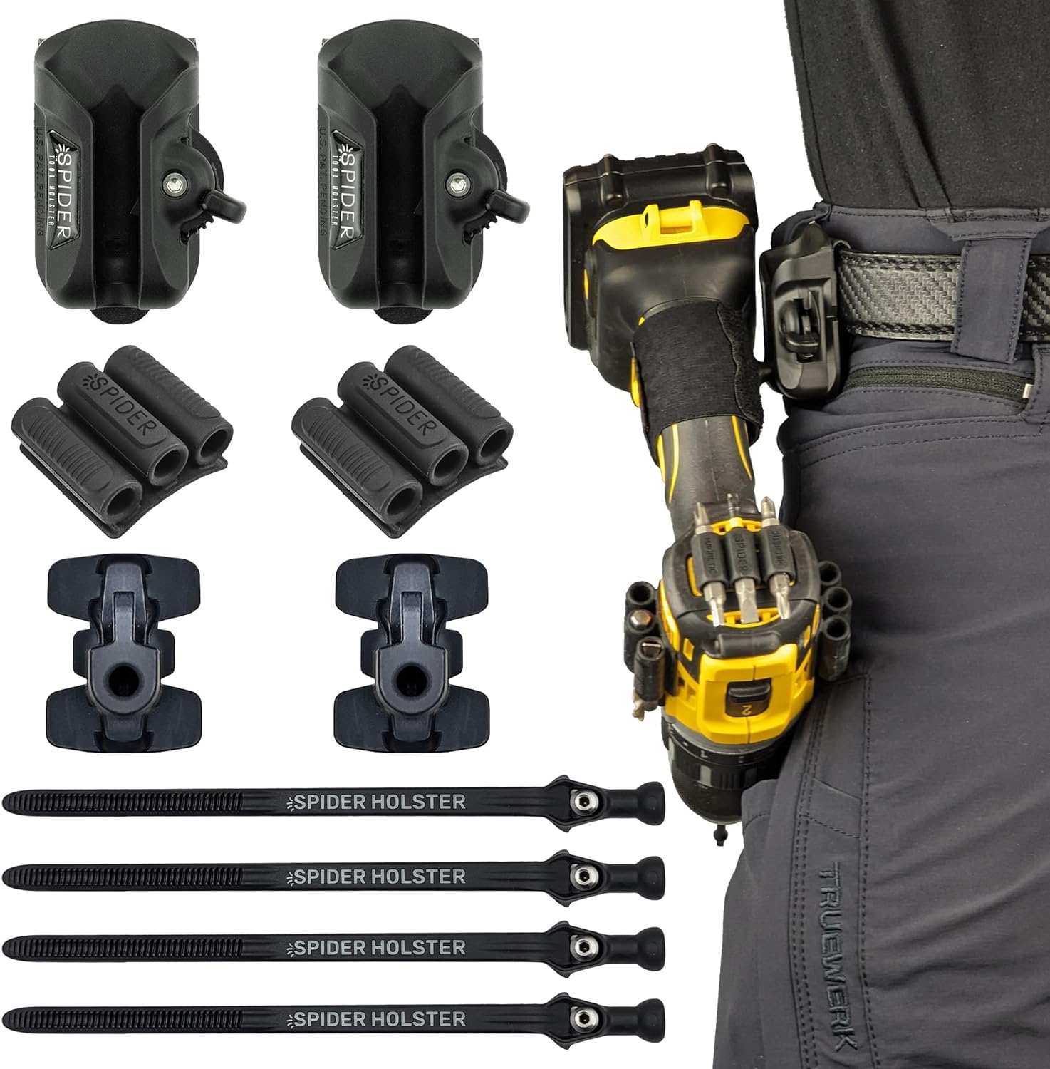 Spider Tool Holster for Easy Carry of Power Tools and More