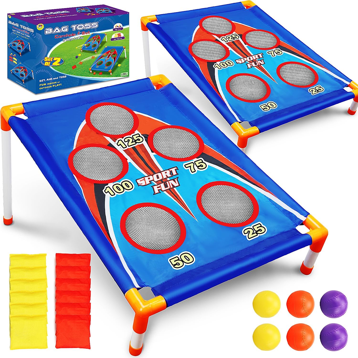 TOY Life Bean Bags Toss Carnival Games for Outdoor Fun