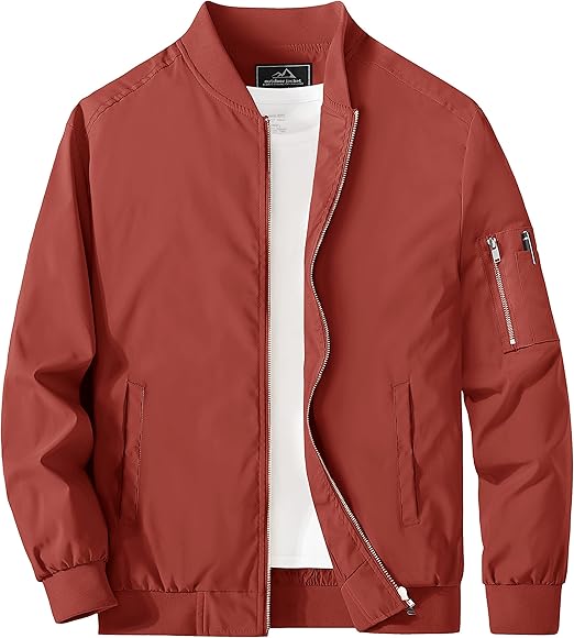 MAGCOMSEN Men's Lightweight Windbreaker Bomber Jacket Review
