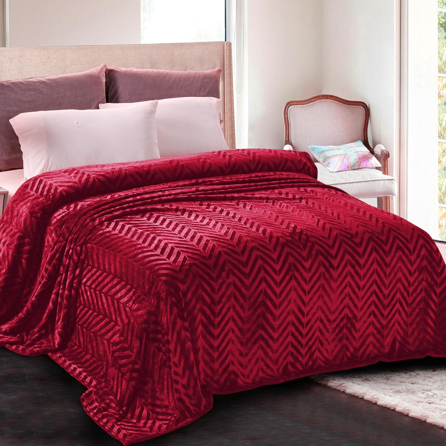 Whale Flotilla Flannel Fleece King Size Bed Blanket for All Seasons