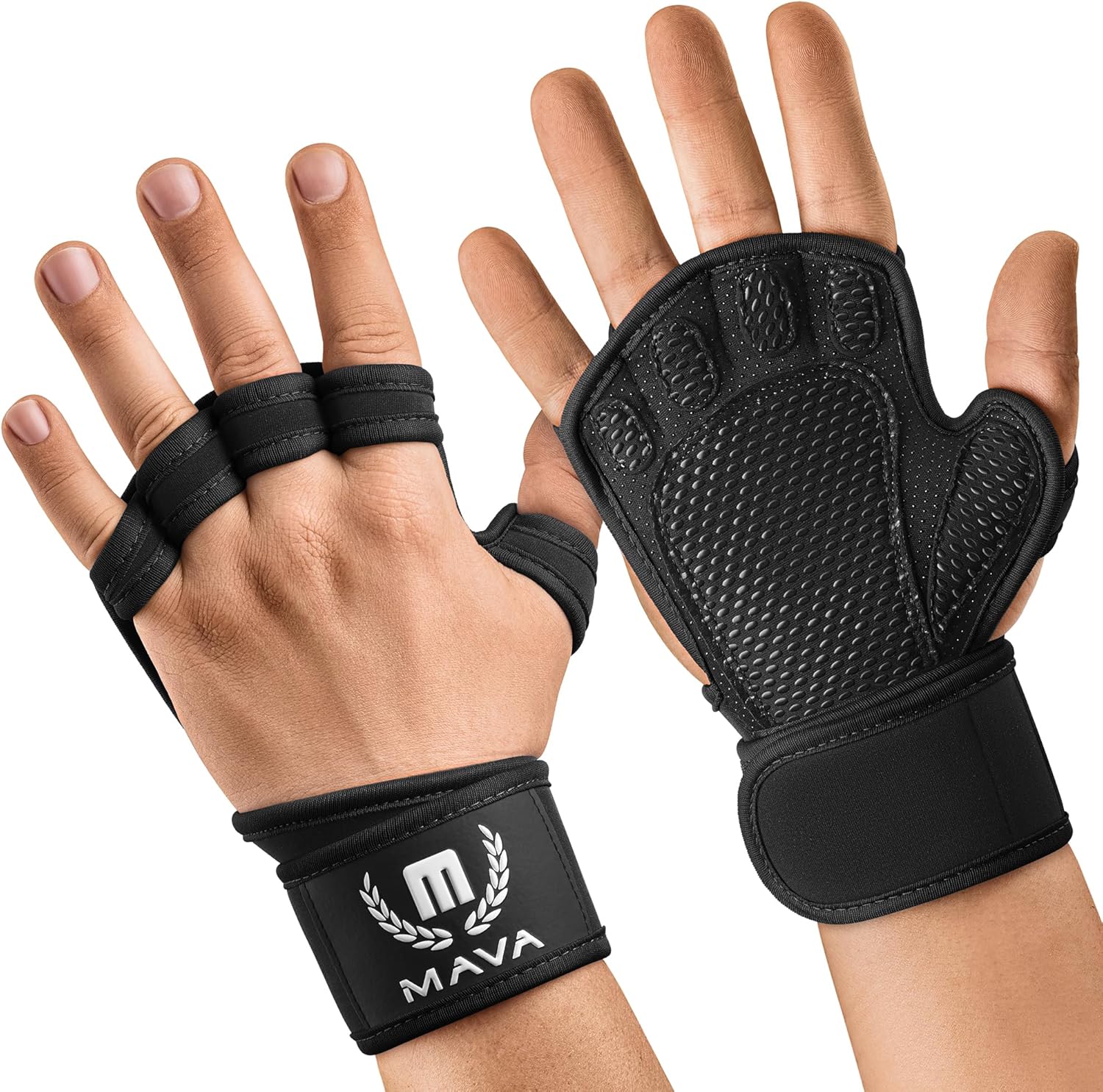 Strong-Grip Open Gym Gloves for Comfort & Support