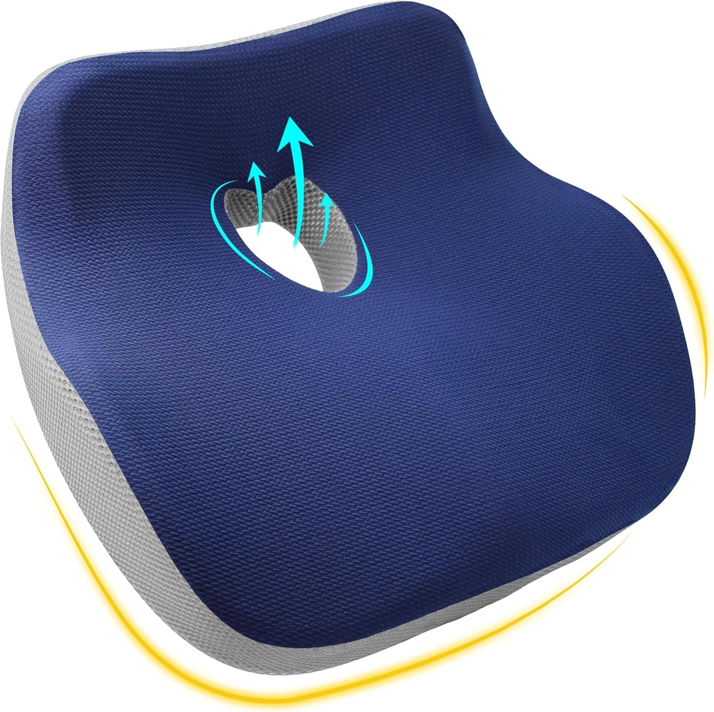 Ergonomic Memory Foam Car Seat Cushion for Pain Relief