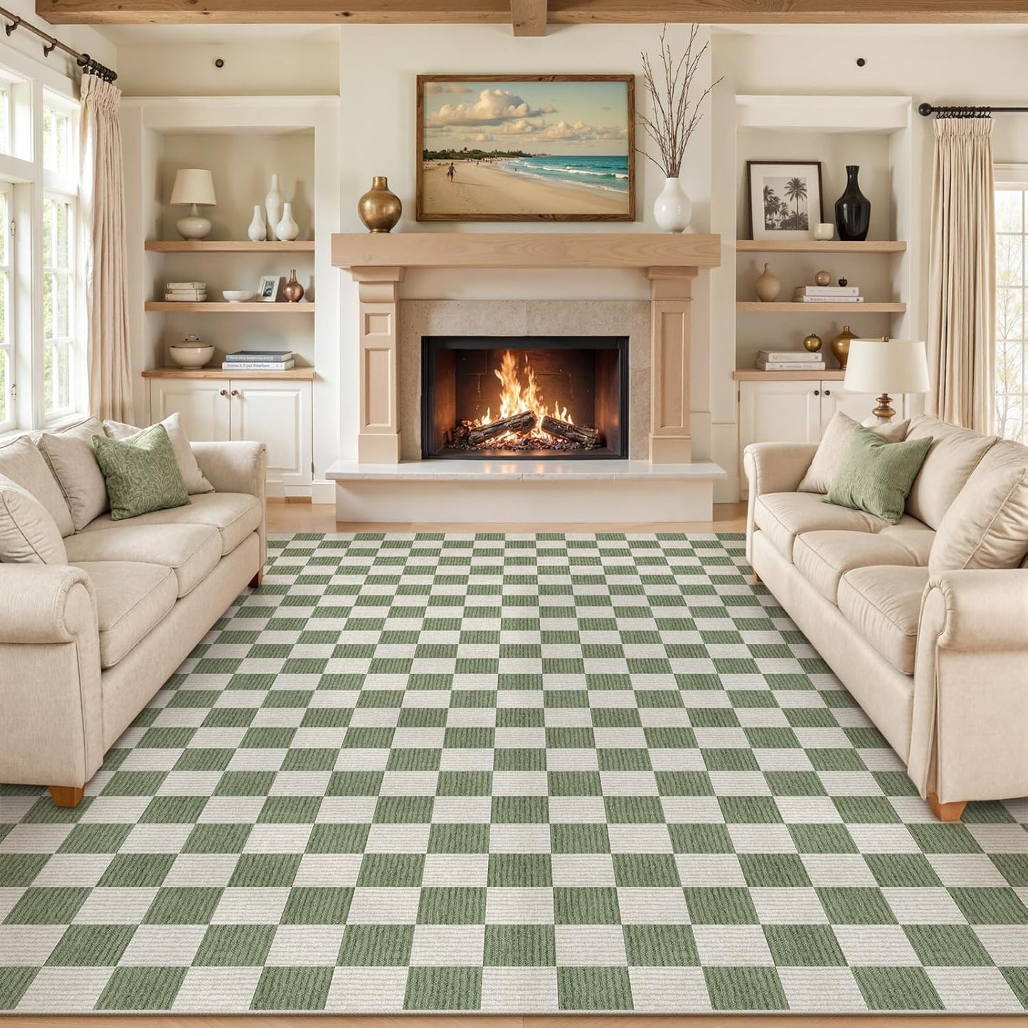 LIVEBOX 9x12 Area Rugs for Living Room, Non-Slip Washable Design