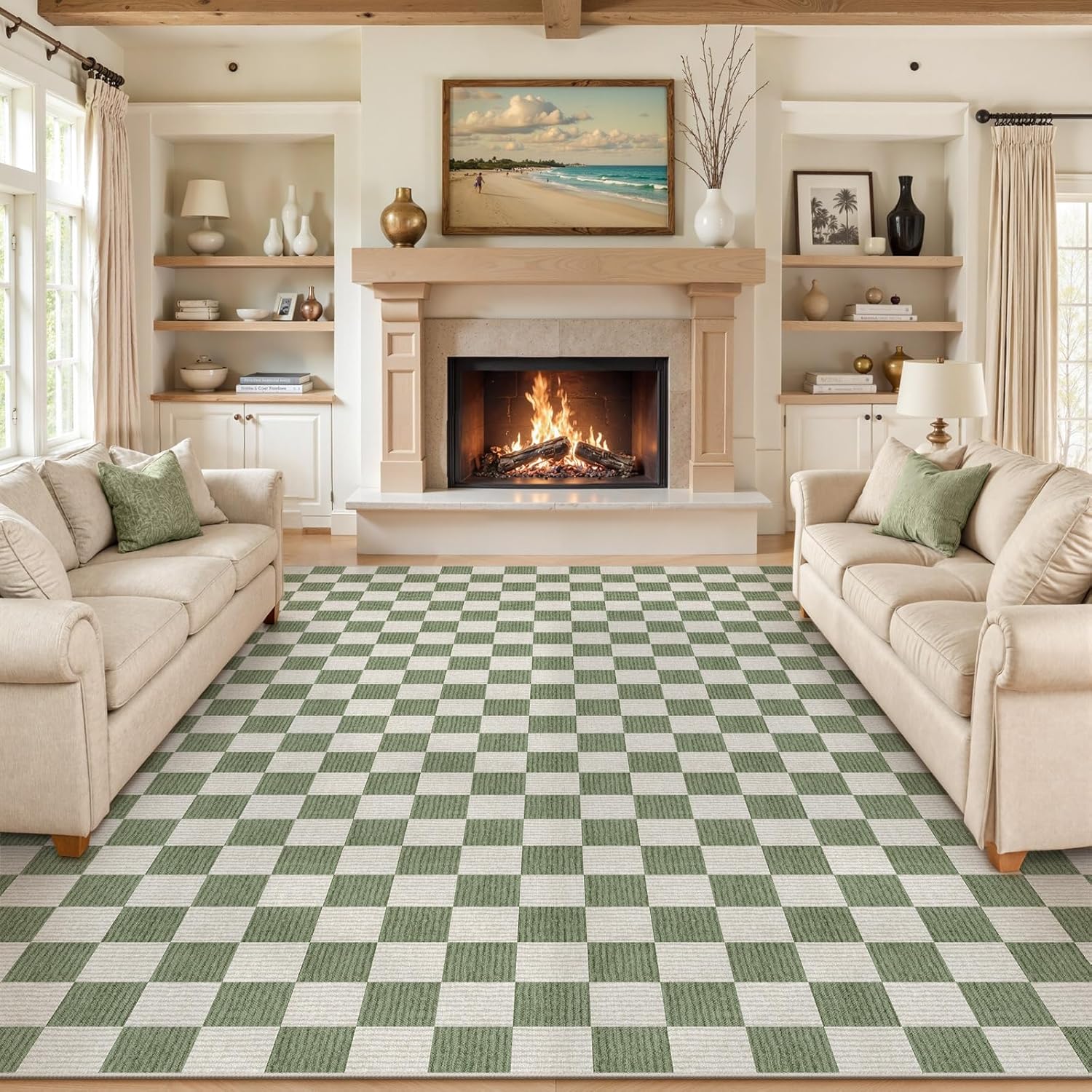 LIVEBOX 9x12 Area Rugs for Living Room, Non-Slip Washable Design