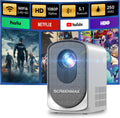 SCREENMAX C7 Mini Projector - Portable 1080P with Electric Focus