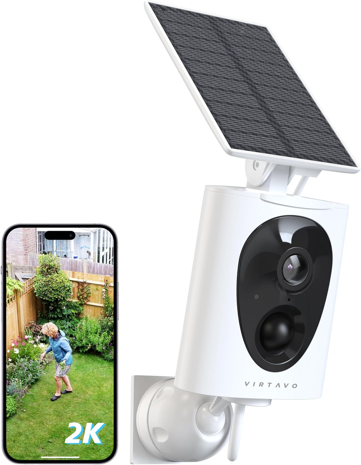 Virtavo Solar Security Cameras Wireless Outdoor with Night Vision