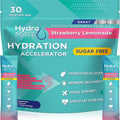 Electrolyte Powder Sugar-Free Hydration Packets Strawberry Lemonade