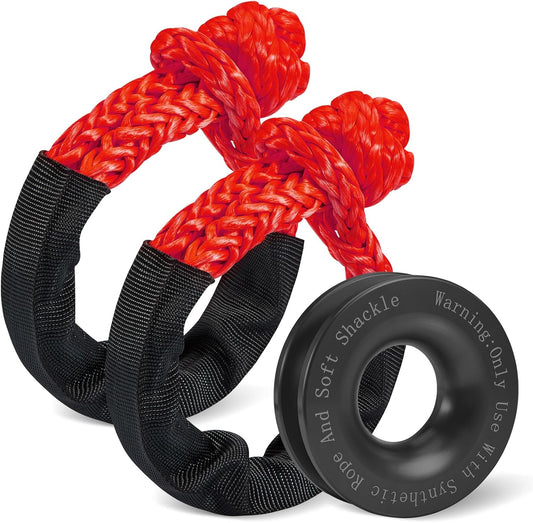 Soft Shackle & Winch Recovery Ring Kit for Offroad Vehicles