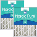 Nordic Pure 16x24x4 Pleated MERV 14 Air Filters 2 Pack - High