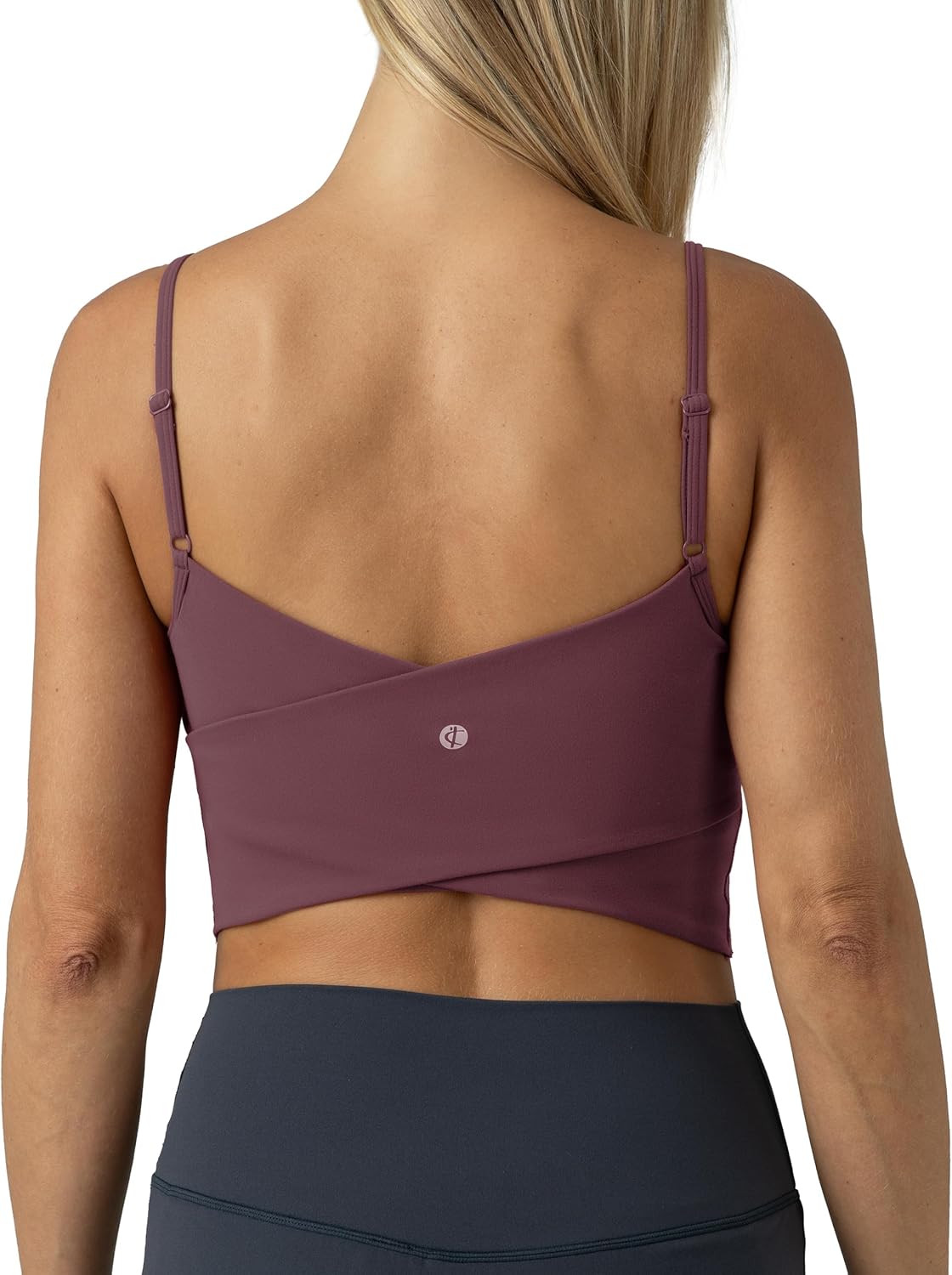 Colorfulkoala Women's Dreamlux Crop Tank Top with Built-in Bra