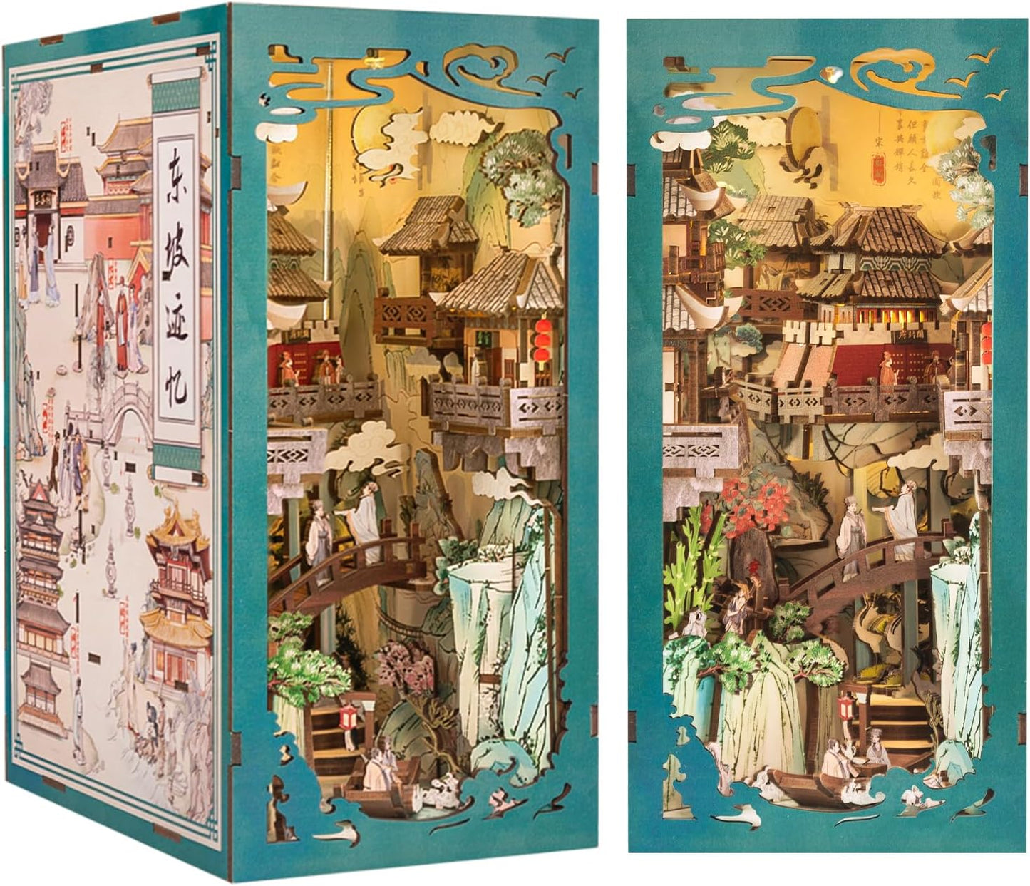 CUTEBEE Book Nook Kit - DIY Miniature House for Adults and Teens