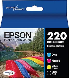 Epson T220120-BCS DURABrite Ultra Black & Color Ink Combo Pack