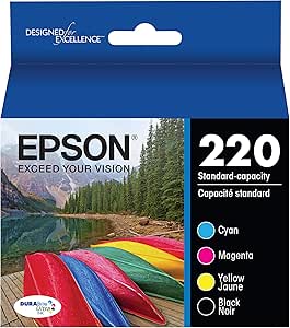 Epson T220120-BCS DURABrite Ultra Black & Color Ink Combo Pack