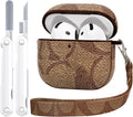 Luxury Retro Brown AirPods 4 Case + Cleaner Kit