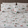 Full Size Microfiber Sheet Set - Lodge Woodland Decor