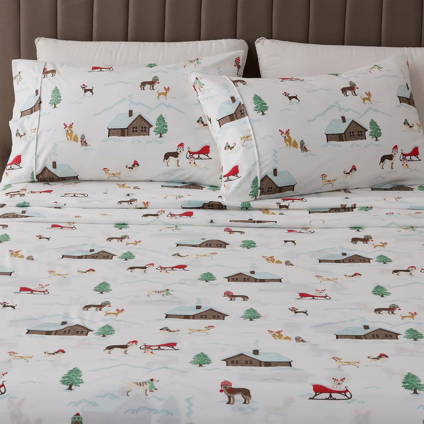 Great Bay Home Full Size Microfiber Sheet Set for Lodge Decor