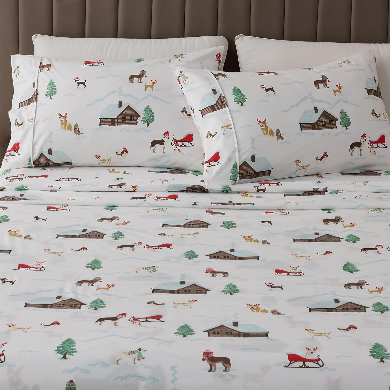 Great Bay Home Full Size Microfiber Sheet Set for Lodge Decor