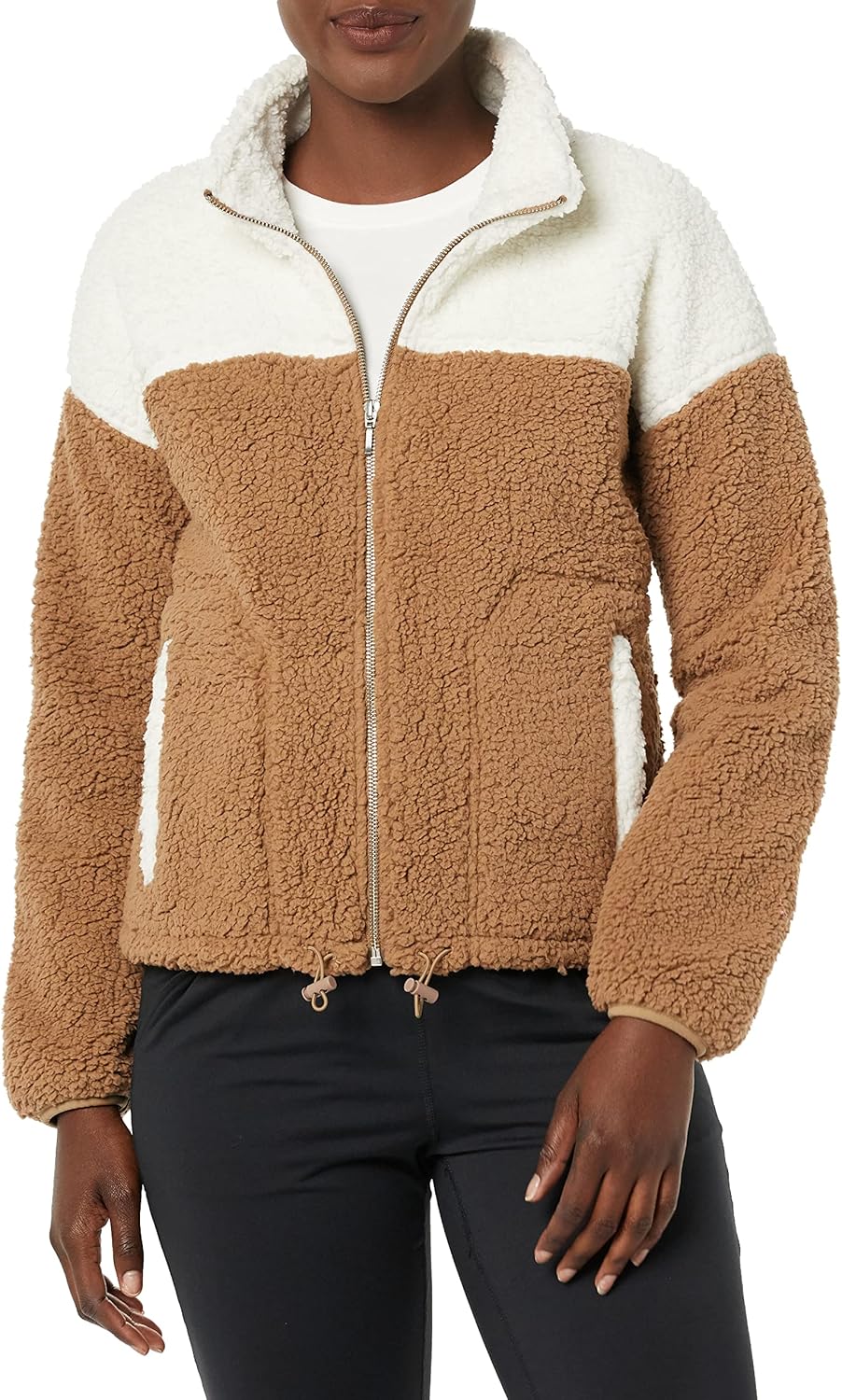 Women's Fleece Zip-Up Sherpa Jacket for Ultimate Warmth