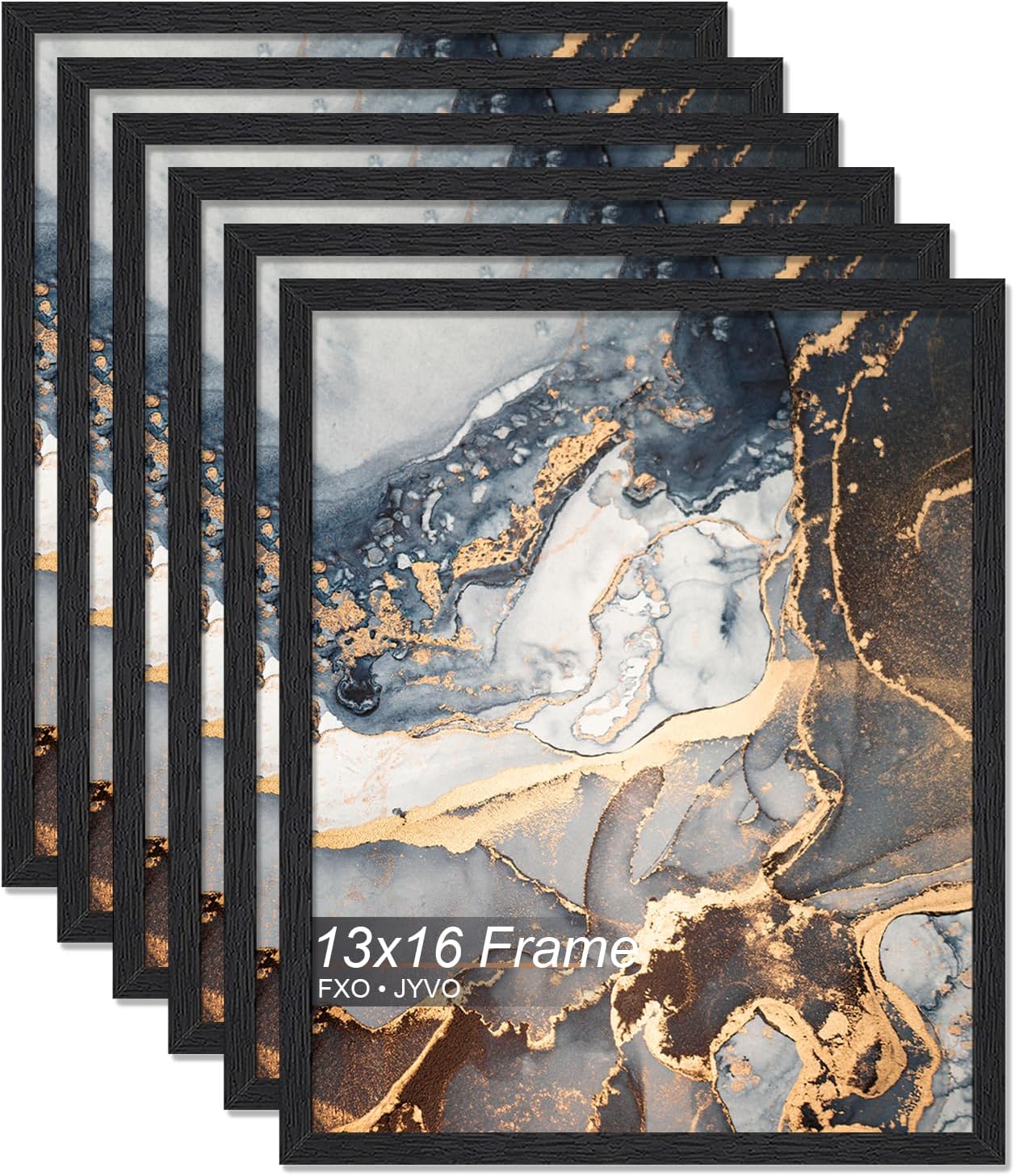 Engineered Wood 13x16 Picture Frame Set of 6 for Photos