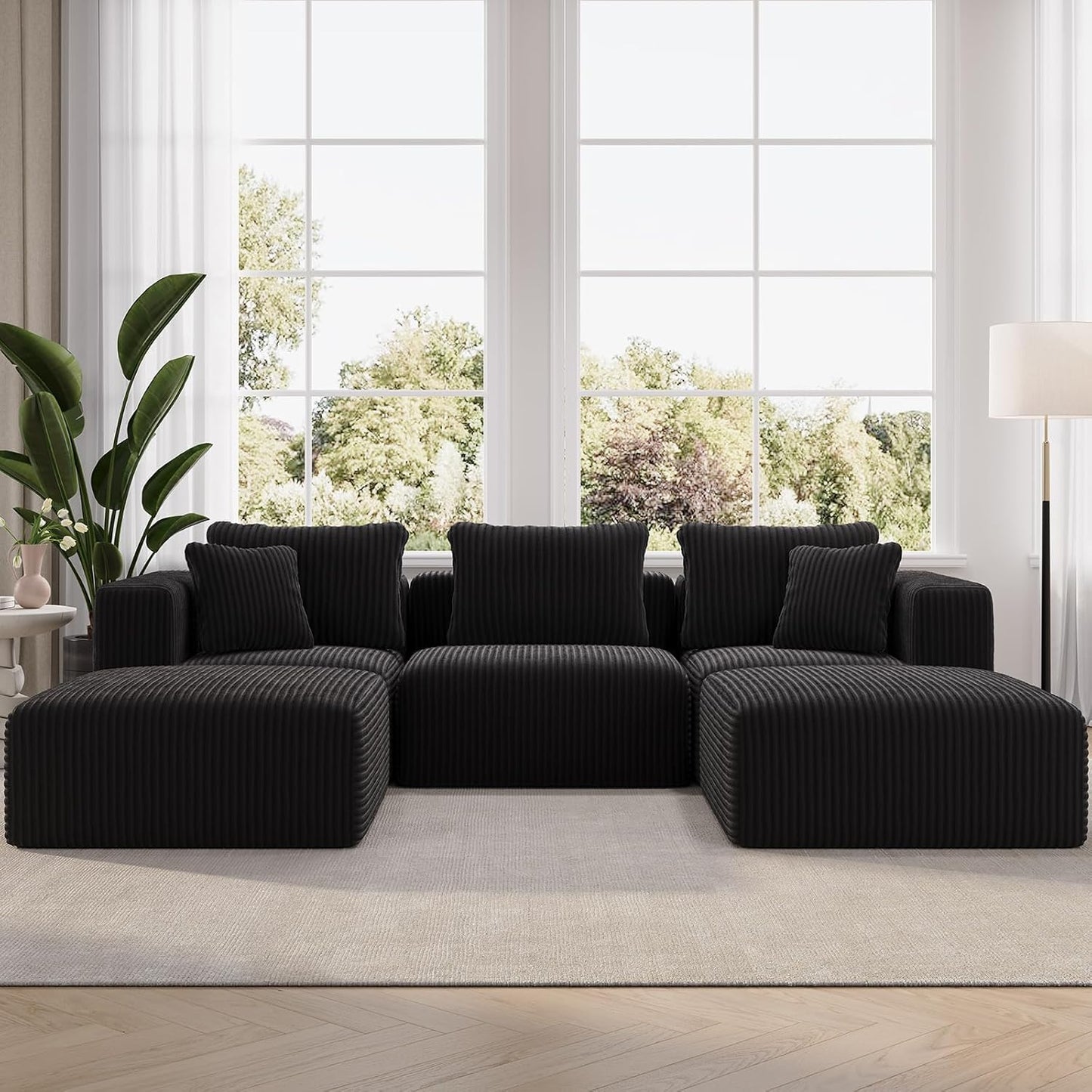 Novilla Modular Sectional Sofa: Modern Cloud Couch for Living Room