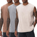 Mens Workout Tank Tops for Men Acid Wash Cotton - Loose Fit