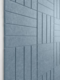 Gray Blue Felt Bulletin Board Tiles 12-Pack - Modern Wall Panels