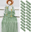 Sage Green Cheesecloth Table Runner 20 Pack 10ft - Romantic Draping